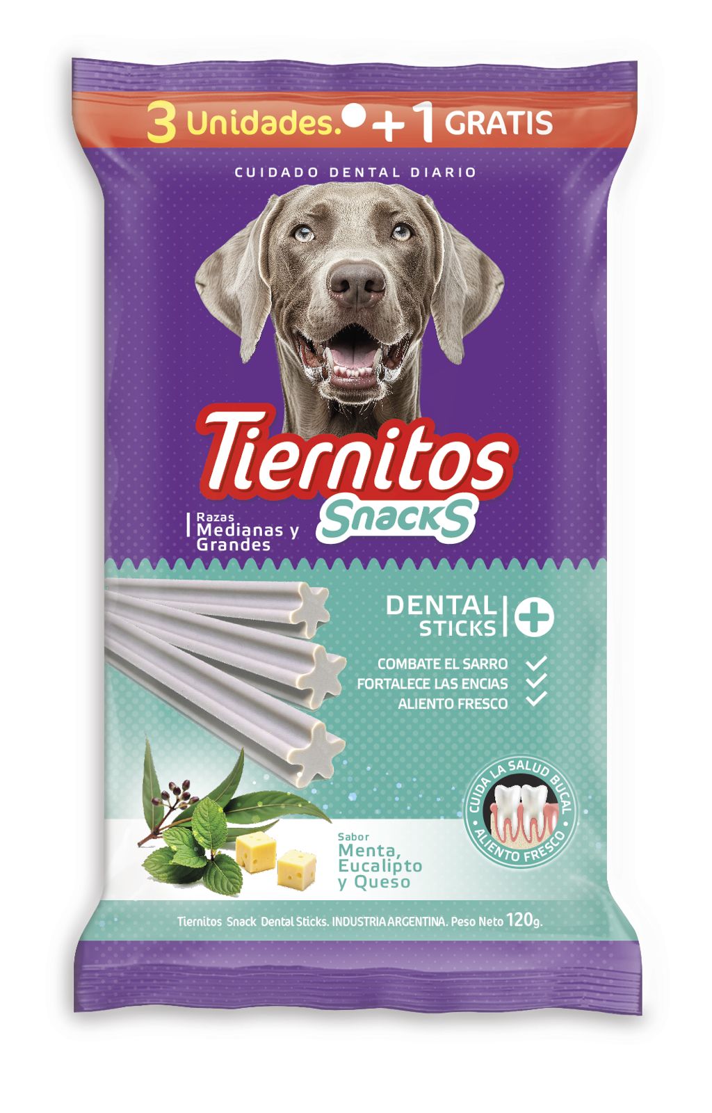 Snacks Dental stick x 120grs